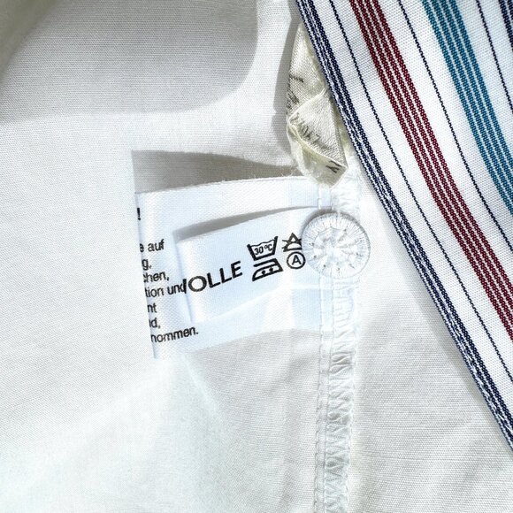 HESS FRACKMANN Trachten White Cotton Embroidered Blouse 36 - Picture 7 of 8